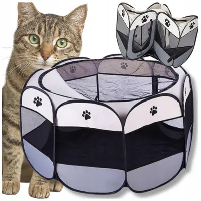 Produktbild von Welpenlaufstall faltbar Größe S 74x74x43 cm Hund Katze Kleintiere wasserabweisend