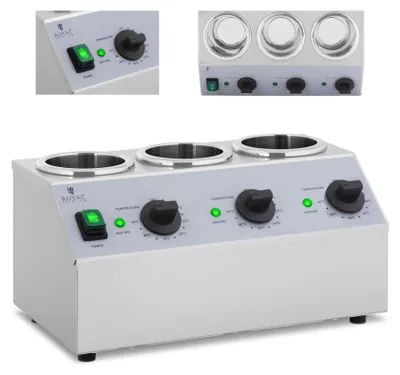 Obrázek produktu pro Ohřívač lahví s pálivou omáčkou 3x 1L 40-90C 550W