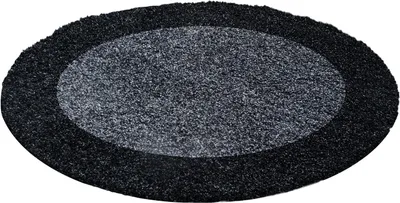 Produktbild von Hochflor Teppich LIFE Anthrazit 120 cm Rund