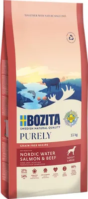 Productafbeelding van Bozita 9117391, Volwassen dier, Geschikt voor alle rassen, Rundvlees, Zalm, 11 kg