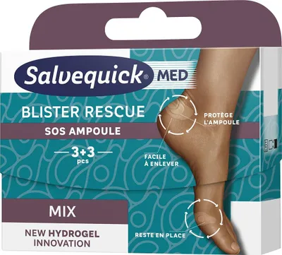 Zdjęcie produktu dla Salvequick Plastry Uniwersalne Rescue Mix 3+3 Sztuki