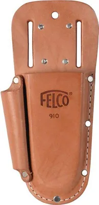 Produktbild von FELCO Lederetui z.allen Baumscheren m.Schlaufe u.Klammer m.zus.Tasche - FELCO 910+