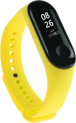 Produktbild von BStrap Silicone Armband für Xiaomi Mi Band 3/4, yellow