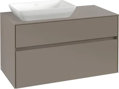 Produktbild von V&B Waschtischunterschrank Collaro 100x54,8x50cm, WT l, LED 7,3 W, wh. Oa