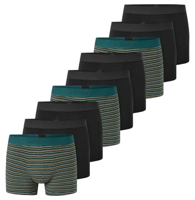 Produktbild von Schiesser 9er Pack 95/5 Baumwolle Retro Short / Pant Sportlicher Logo-Webgummibund, Bequeme Beinausschnitte und ohne störende Nähte, Elastische Single-Jersey-Qualität