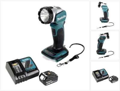 Obrázek produktu pro Akumulátorová lampa Makita DML 802 RG1 pro 14,4 a 18 V akumulátor + 1x akumulátor 6,0 Ah + nabíječka