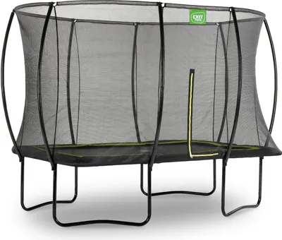 Image de EXIT Silhouette Trampoline 214x305cm – Sur pieds – Rectangulaire – Trampoline de Jardin – Noir