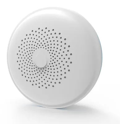Zdjęcie produktu dla Czujnik wycieku wody - Wykrywacz zalania - 80 mm średnica - 2 baterie AA - Biały
