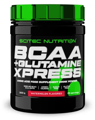 Image de BCAA - Scitec Nutrition - BCAA + Glutamine Xpress (300g) - Saveur Pastèque