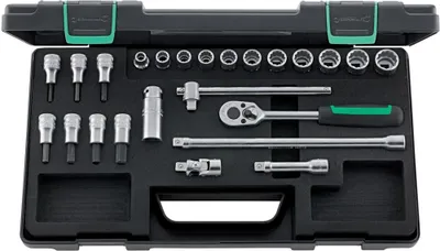 Produktbild von STAHLWILLE 96021223, Steckschlüssel-Satz, 24 Kopf/Köpfe, 417 mm, 230 mm, 2,43 kg