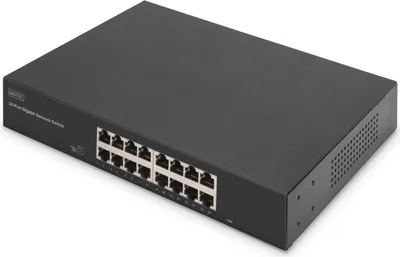 Immagine prodotto di DIGITUS 16-Port Gigabit Switch - Switch - 1 Gbps