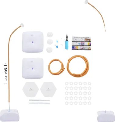 Immagine prodotto di Set supporto per arco di palloncini, facile da montare, versatile per eventi, M, oro