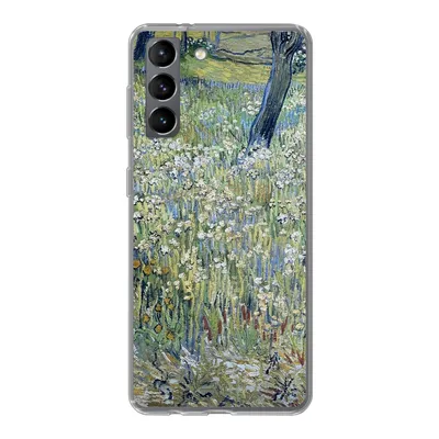 Produktbild von MuchoWow® Handyhülle Schutzhülle Hülle für Samsung Galaxy S21 Baumstämme im Gras - Vincent van Gogh Silikon Softcase Handy Hülle - Softcase