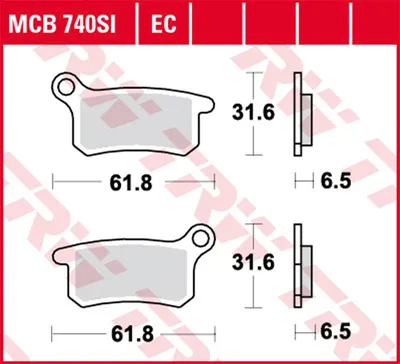 Zdjęcie produktu dla Klocki Hamulcowe Moto (Organic) Ktm Sx 65 (04-08)