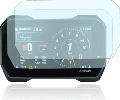 Produktbild von Tachoschutzfolie Displayschutzfolie geeignet für Ducati Multistrada V4S 2021 2x Anti Glare