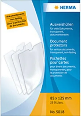 Immagine prodotto di HERMA Porta tessere 5018 85x125mm PP tr 25 pz./confezione.