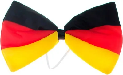 Produktbild von Deutschland Fliege Fan-Accessoire schwarz-rot-gelb - Einheitsgröße