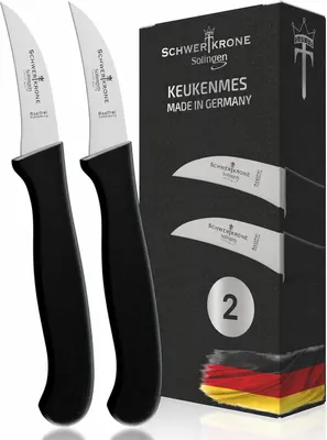 Schälmesser Set 2-teilig, gebogen, 6,25 cm, Solingen