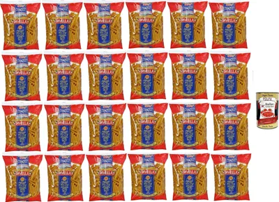 Produktbild von Divella Pasta 100% Italienisch Mezzani Tagliati 35, Nudeln aus Hartweizengrieß, Kochen 8 Minuten 24x 500g + Italian Gourmet polpa 400g