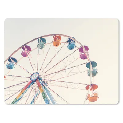 Produktbild von MuchoWow® Mauspad Mousepad Riesenrad - Attraktion - Luft - Sommer - Orange 23x19 cm - Mousepads - Maus Mat - Pad - Mausunterlage - Schreibtischunterlage - Mauspad