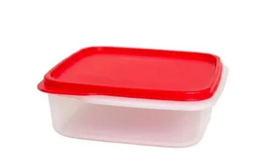 Obrázek produktu pro TUPPERWARE Eidgenosse 1,1 l bílá červená čtvercová modulární nádoba na potraviny