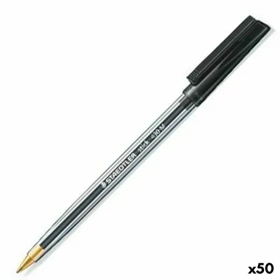 Zdjęcie produktu dla Długopis Staedtler Stick 430 czarny 50 sztuk