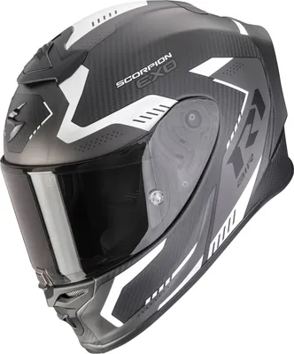 Obrázek produktu pro Scorpion Exo-R1 Evo Carbon Air Propel celoobličejová přilba matná černá / stříbrná L