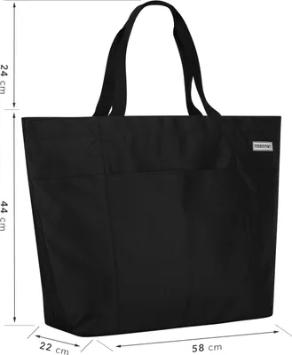 Produktbild von anndora XXL Shopper schwarz Strandtasche Beachbag - Schwarz