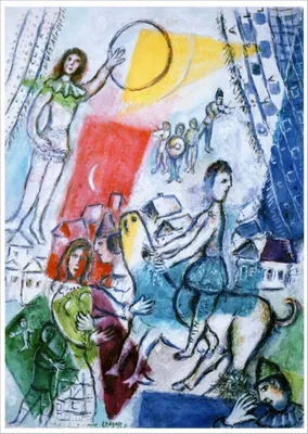Produktbild von Kunstkarte Marc Chagall "Zirkusfreude"