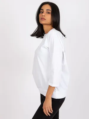 Produktbild von Rue Paris Damenbluse Fellag weiß S/M