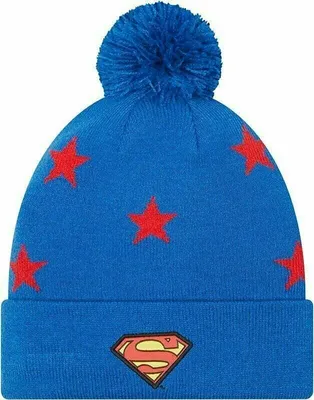 Zdjęcie produktu dla New Era Cy Star Bobble Superman Child Zimowa czapka