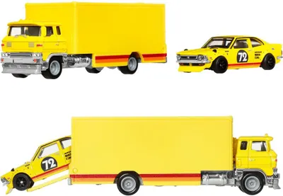 Zdjęcie produktu dla Hot Wheels Car Culture: Team Transport JBM34, Zestaw pojazdów, 3 lat(a), Metal, Żółty