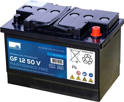 Produktbild von Exide Sonnenschein GF 12 050 V dryfit Blei Gel Antriebsbatterie 12V 50Ah (5h) VRLA