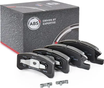 Produktbild von A.B.S. 37490 Bremsbeläge Satz Vorne für MITSUBISHI Mirage / Space Star Schrägheck (A0A) für DAIHATSU Cuore VII (L275, L285, L276)