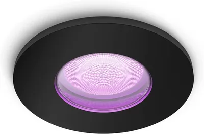 Produktbild von Philips Hue White and Color ambiance Xamento Einbauspot, Intelligenter Einbaustrahler, Bluetooth/Zigbee, Schwarz, LED, Synthetik, GU10
