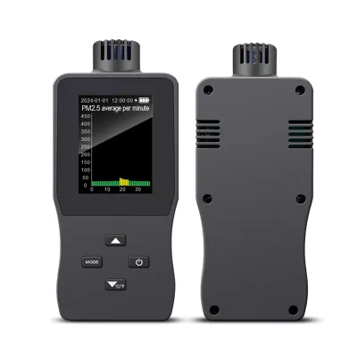 Produktbild von Monitor jakości powietrza Tester jakości powietrza w pomieszczeniach HCHO/CO?/TVOC/PM2.5/Temp/Wilgotność Detektor jakości powietrza Precyzyjny czujnik Inteligentny monitor jakości powietrza z podświetlanym ekranem Tester powietrza z formaldehydem