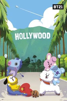 Produktbild von Poster BT21 Holliwood 61x91.5cm