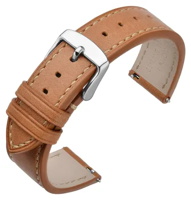 Imagen del producto de Correa de reloj de cuero con cierre rápido, de 17-22 mm, correa de repuesto para reloj