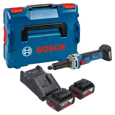 Immagine prodotto di Bosch GGS 18V-23 LC Smerigliatrice diritta professionale a batteria 18 V brushless + 2x batteria ricaricabile 5,0 Ah + caricabatterie + L-Boxx