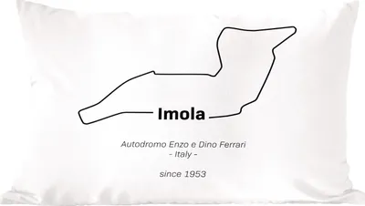 Produktbild von MuchoWow® Zierkissen Sofakissen Wohnzimmer Dekokissen 50x30 cm Imola - Formel 1 - Rennstrecke - Wohnzimmerdekoration - Polster mit Photo