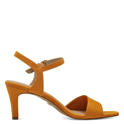 Produktbild von Tamaris Damen Sandale Sandalette Stoff weiche Haptik 1-28028-42, Größe:37 EU, Farbe:Orange