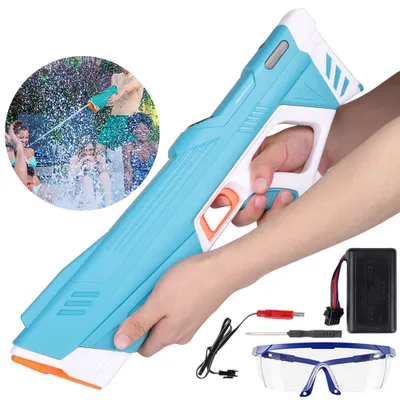 Image de Pistolet à eau électrique de 330 ml, remplit rapidement en 10 secondes - Bleu