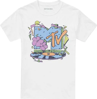 Produktbild von MTV - "Hibiscus Love" T-Shirt für Herren/Damen Uni TV28392 (5XL) (Weiß)