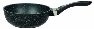 Imagen del producto de Gsw Titanium Granit 457231, sartén de hierro fundido/aluminio fundido con revestimiento de titanio y granito, diámetro máximo de 20 cm, apta para cocinas de inducción, con revestimiento antiadherente