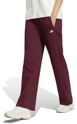 Produktbild von adidas Damen Essentials Small Logo Feel Cozy Open Hem Pants, Maroon/White, M