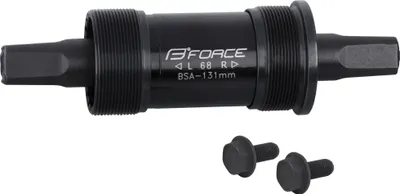Produktbild von Force 4-Kant Stahl Tretlager mit BSA Gewinde Länge 131 mm
