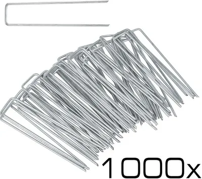 Produktbild von Hering Zelthering Erdanker 1000 St. Zeltnagel Erdnagel Unkrautvlies Gartenvlies