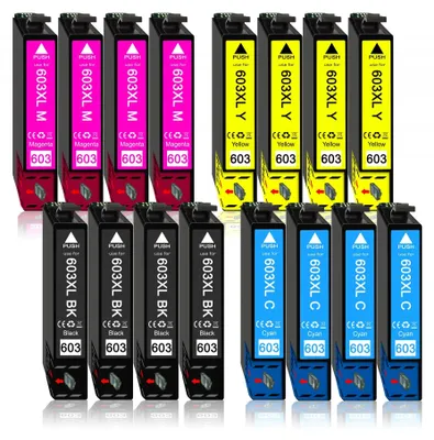 Produktbild von 16er Pack Druckerpatronen 603 603XL kompatibel mit Epson XP-2105