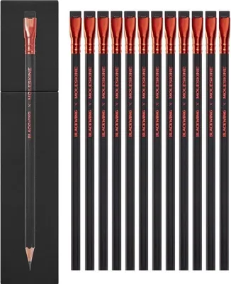 Produktbild von Zestaw 12 miękkich ołówków grafitowych Blackwing x Moleskine