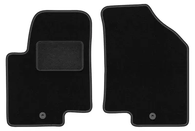 Image de Tapis avant en moquette pour Kia Soul I 2009-2013 (crossover) – 2 pièces, noirs, sur mesure – Wielganizator LUX
